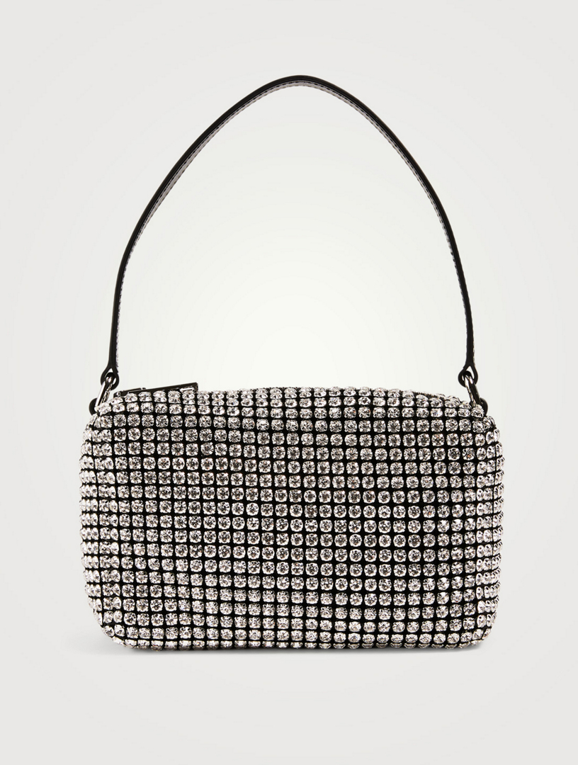 ALEXANDER WANG Medium Heiress Rhinestone Mesh Pouch Bag | Holt Renfrew