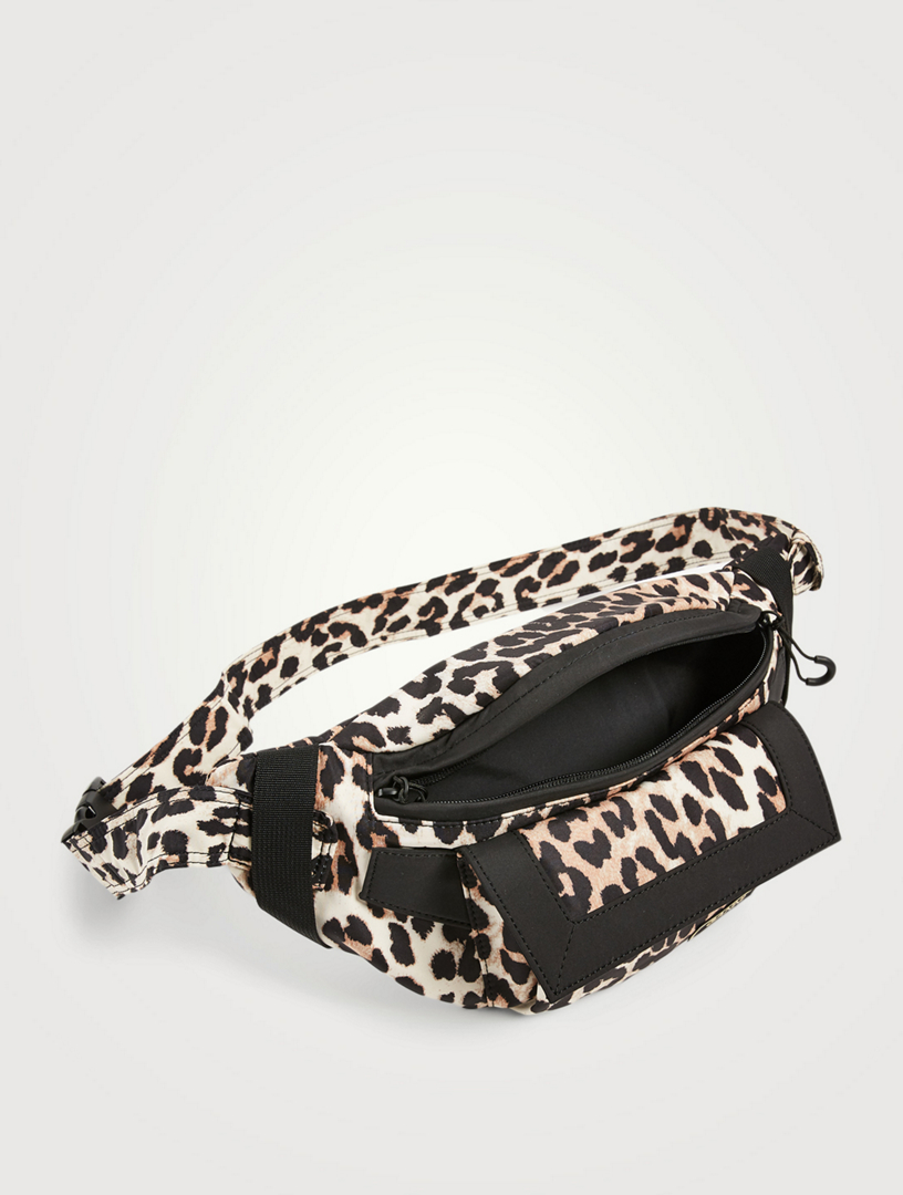 Ganni leopard best sale belt bag