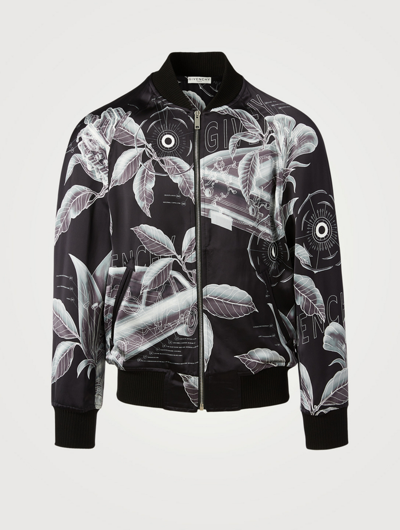 GIVENCHY Floral Schematics Bomber Jacket Holt Renfrew