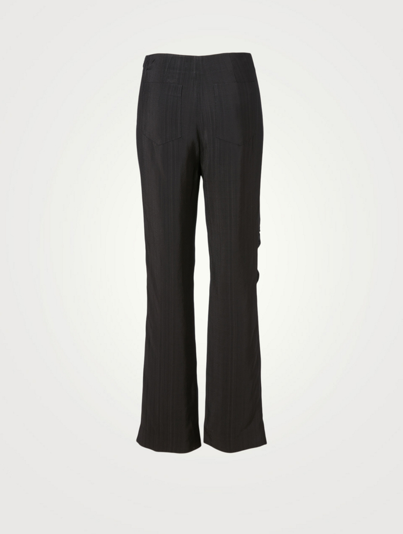 Allison Gathered High-Waisted Pants