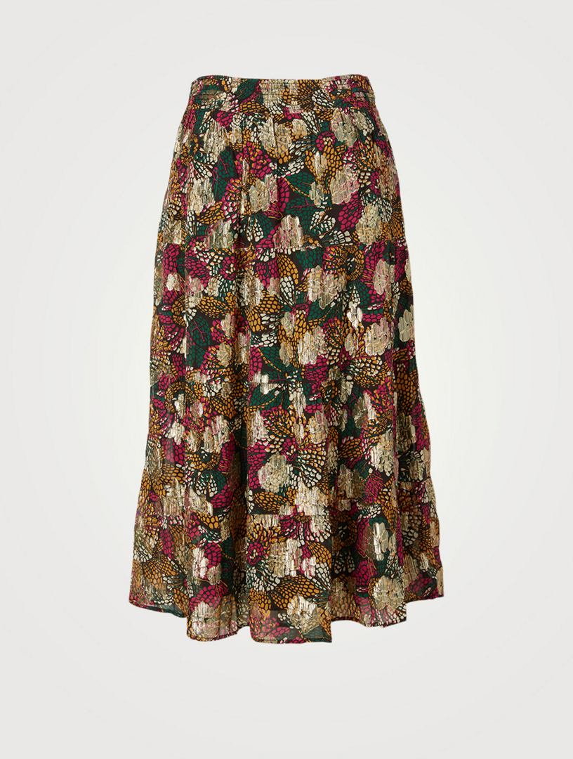 Lana Printed Midi Skirt