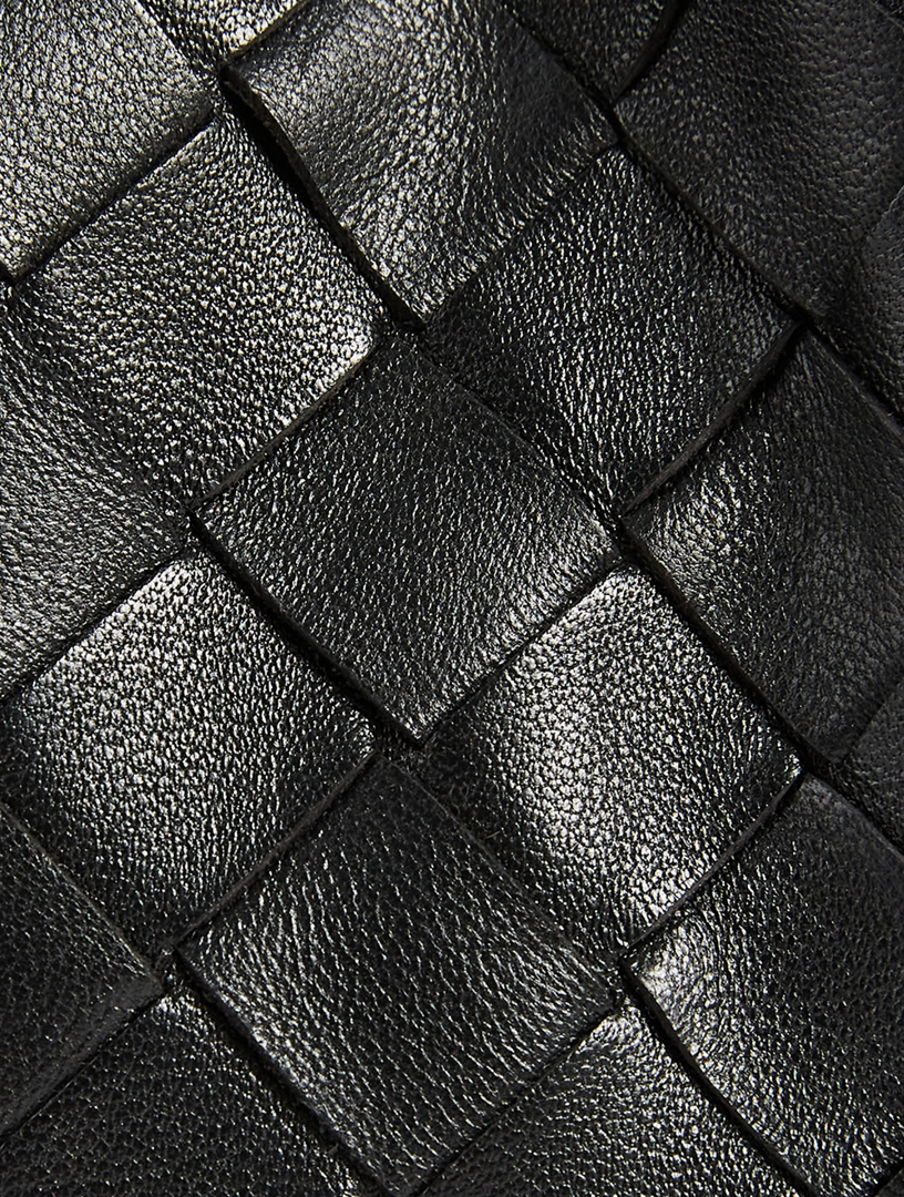 The Mini Pouch Intrecciato Leather Clutch