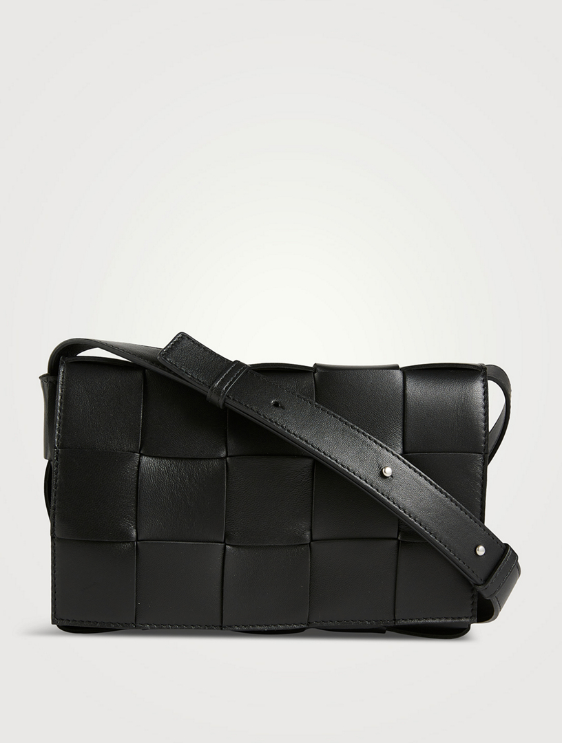 Cassette Intrecciato Leather Crossbody Bag