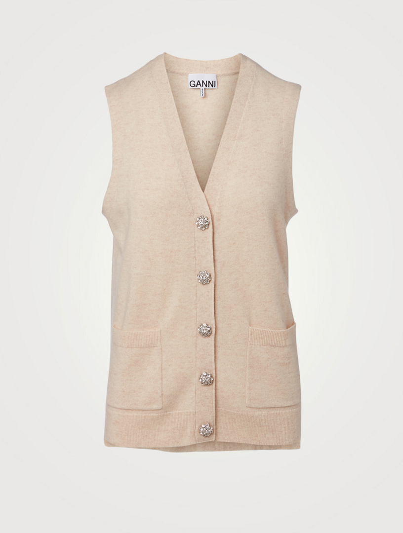 Cashmere knit vest