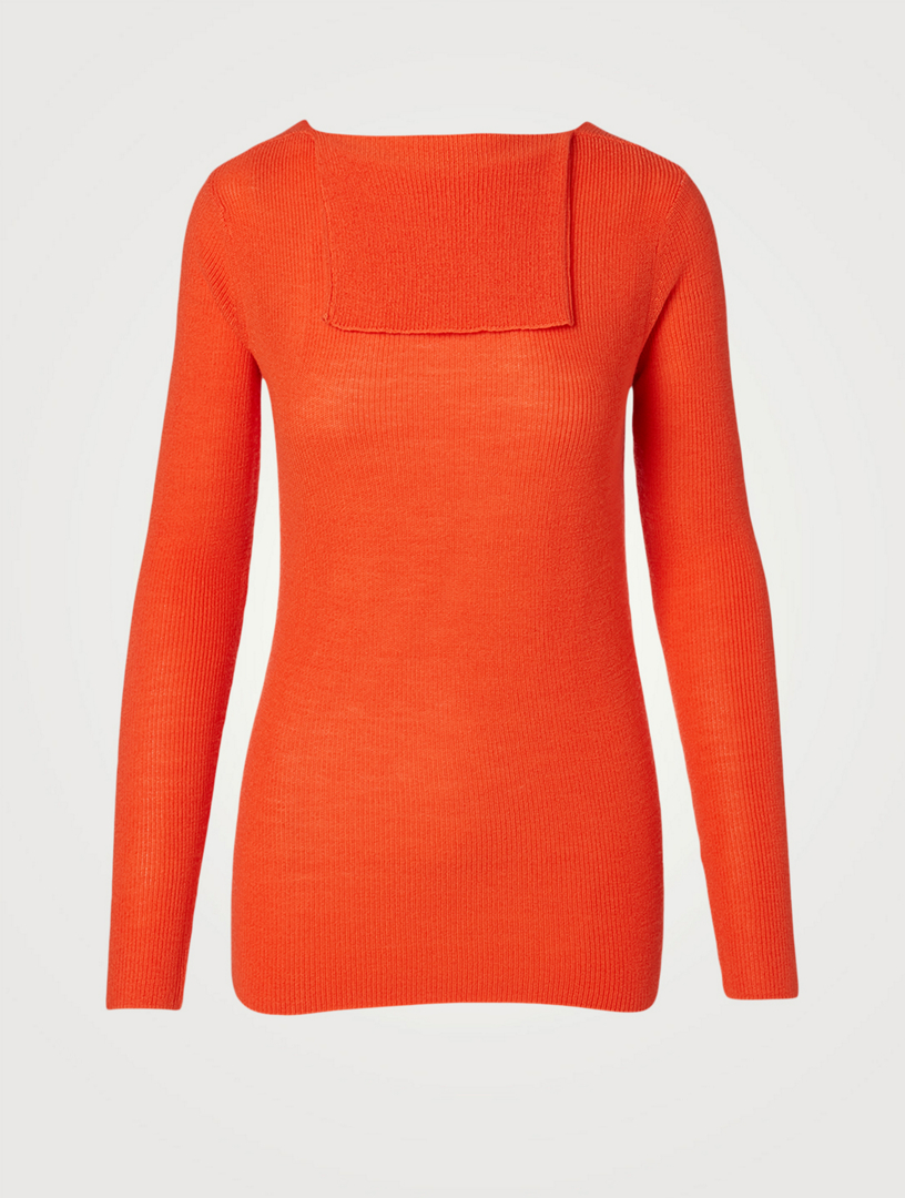 Merino Wool Rollneck Top