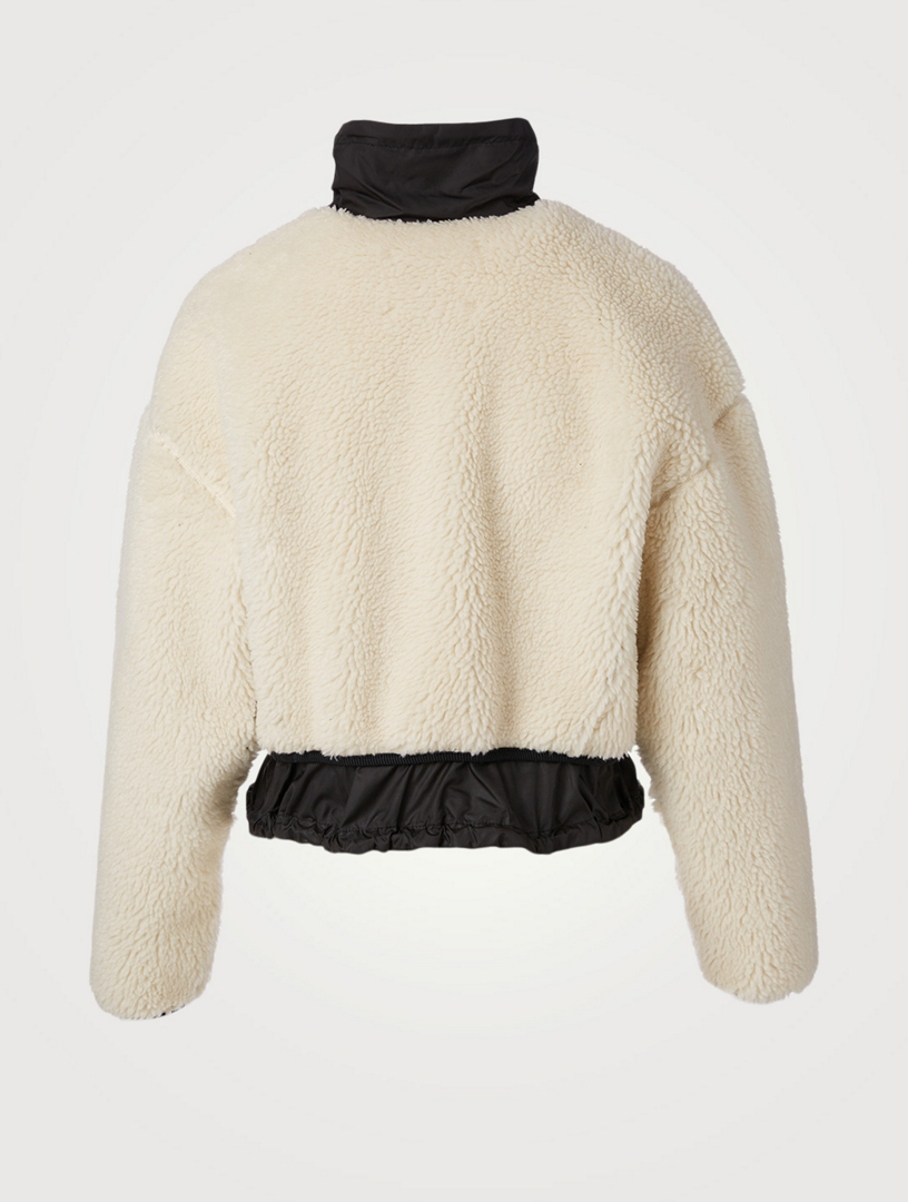 Sherpa Bonded Cropped Jacket
