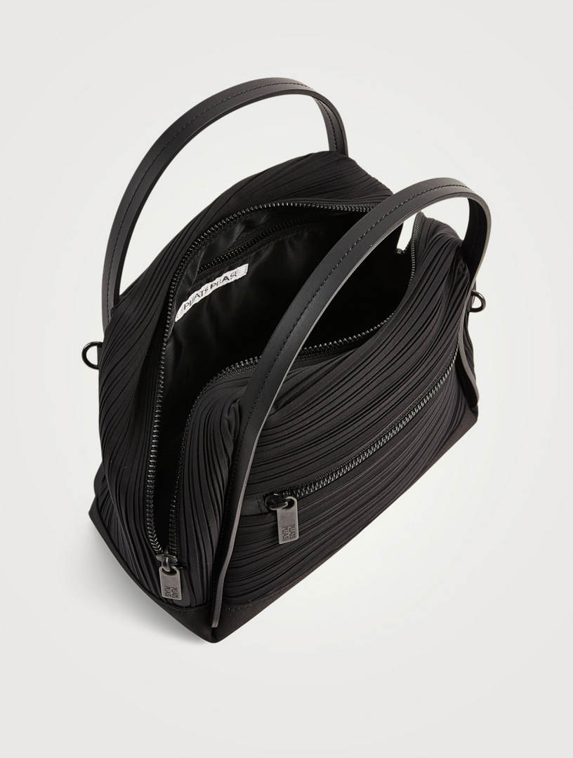 Small Bias Pleats Satchel Bag