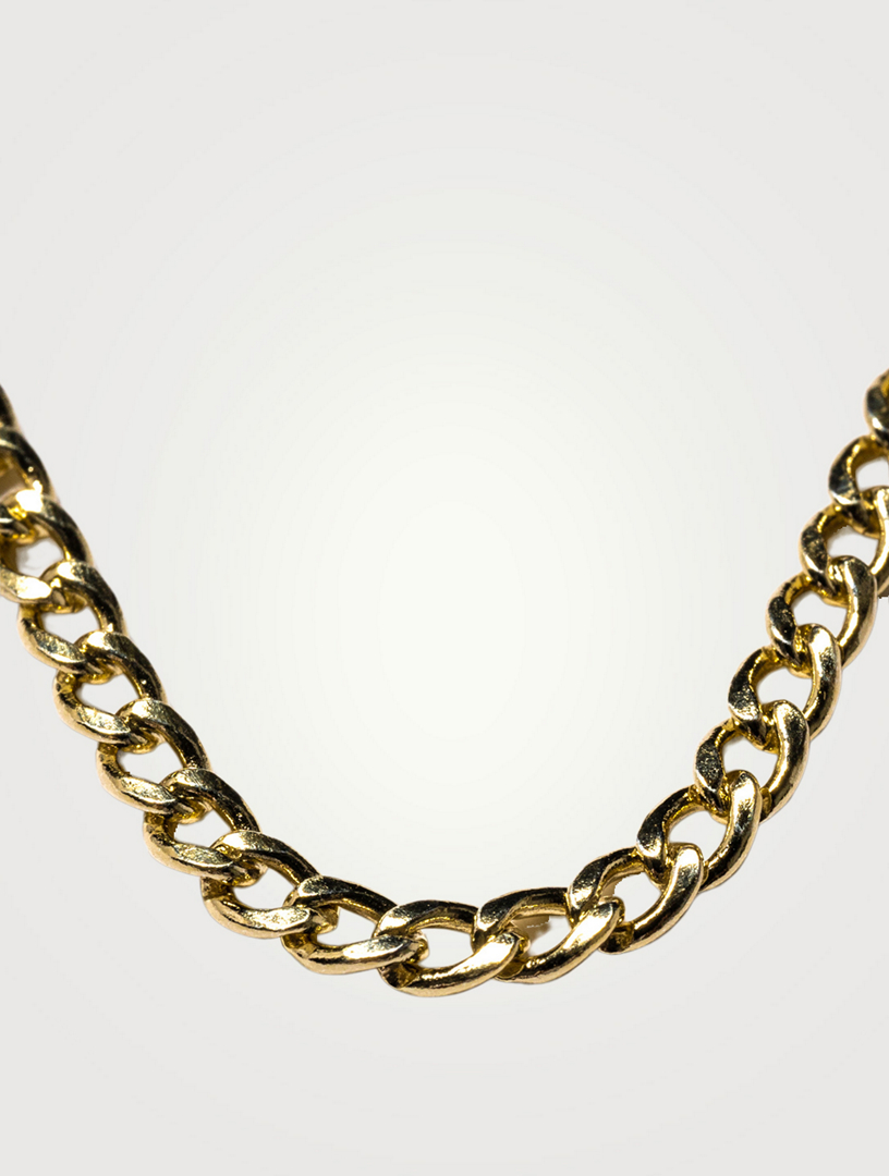 14K Gold Curb Chain Necklace