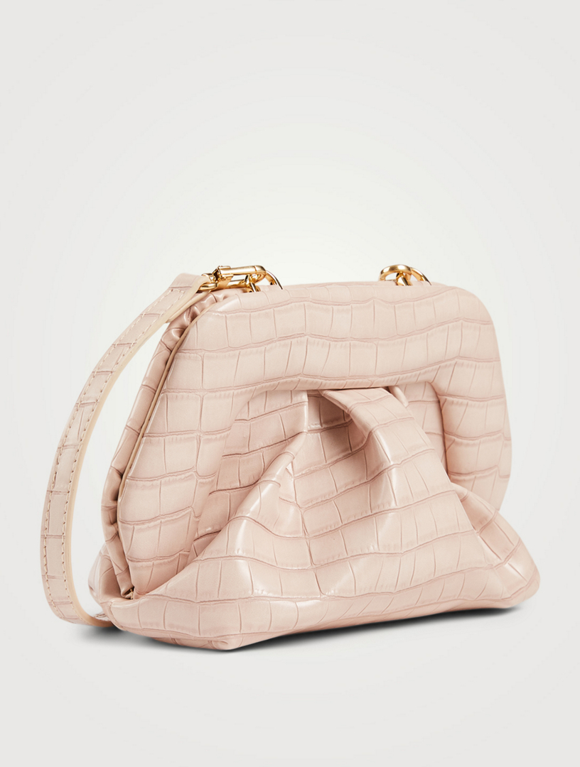 Mini Gea Croc-Embossed Eco Leather Bag