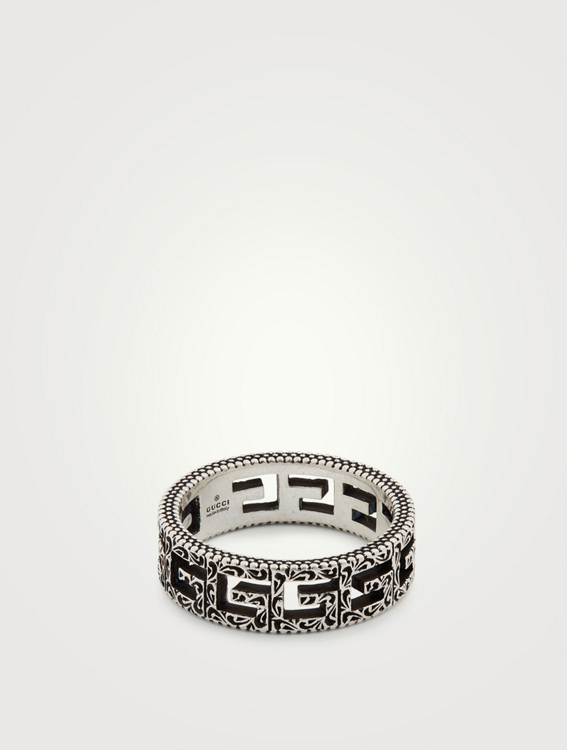 Gucci square best sale g ring