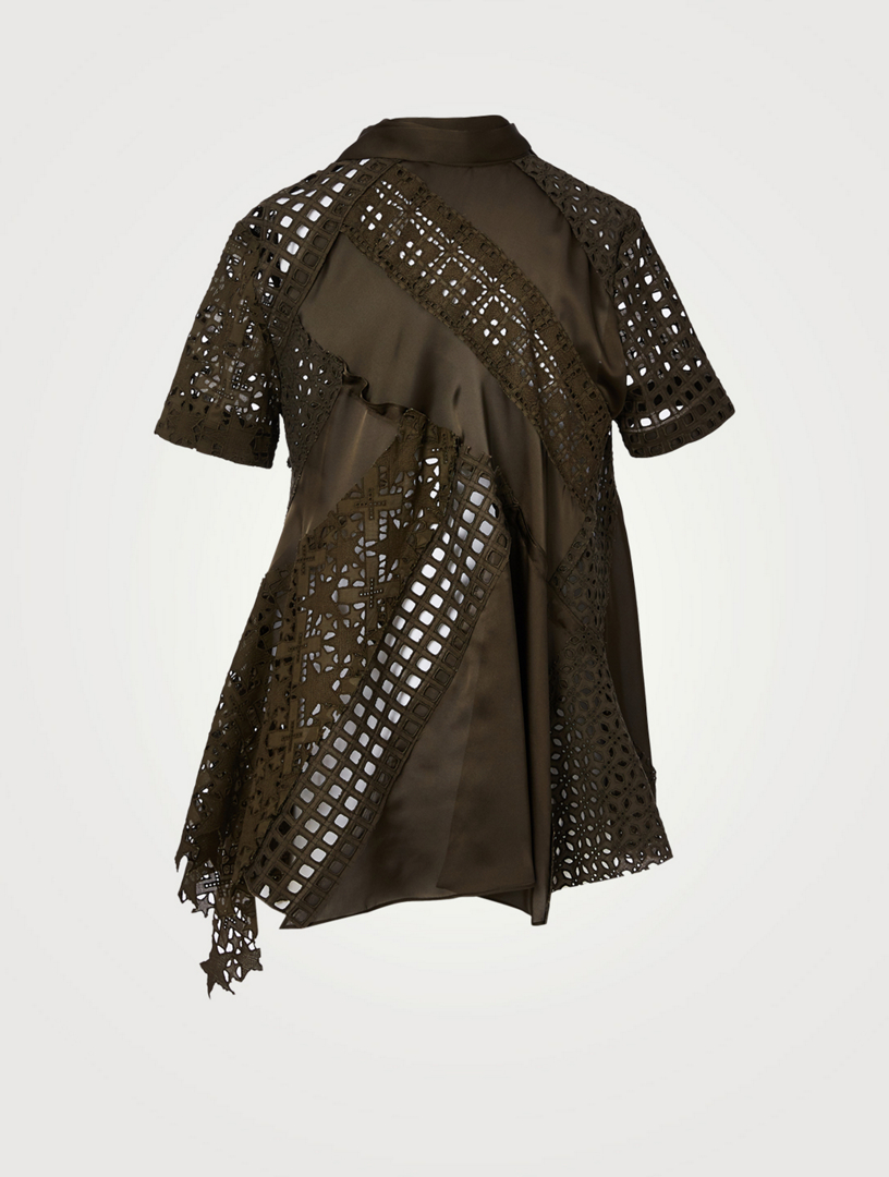 トップス sacai Embroidery star Lace blouse sacai Embroidery star Lace blouse
