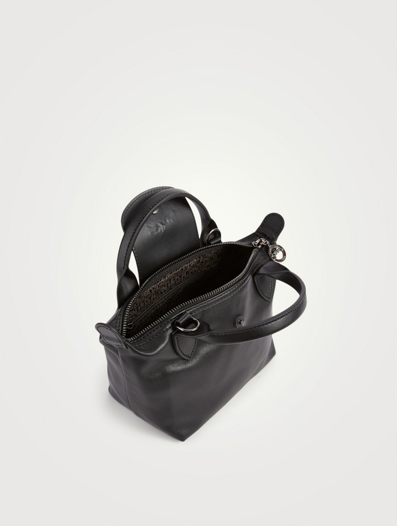 XS Le Pliage Leather Top Handle Bag