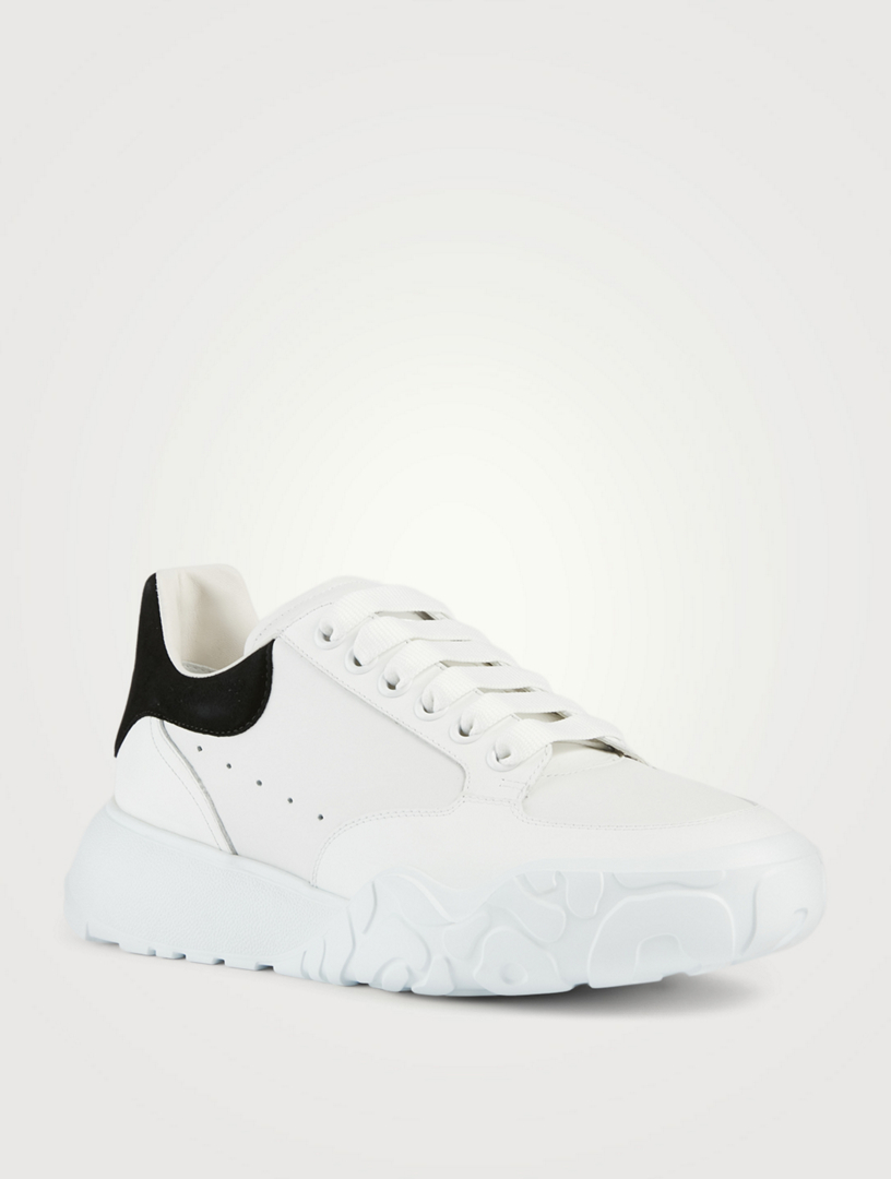 Oversized Leather Court Sneakers