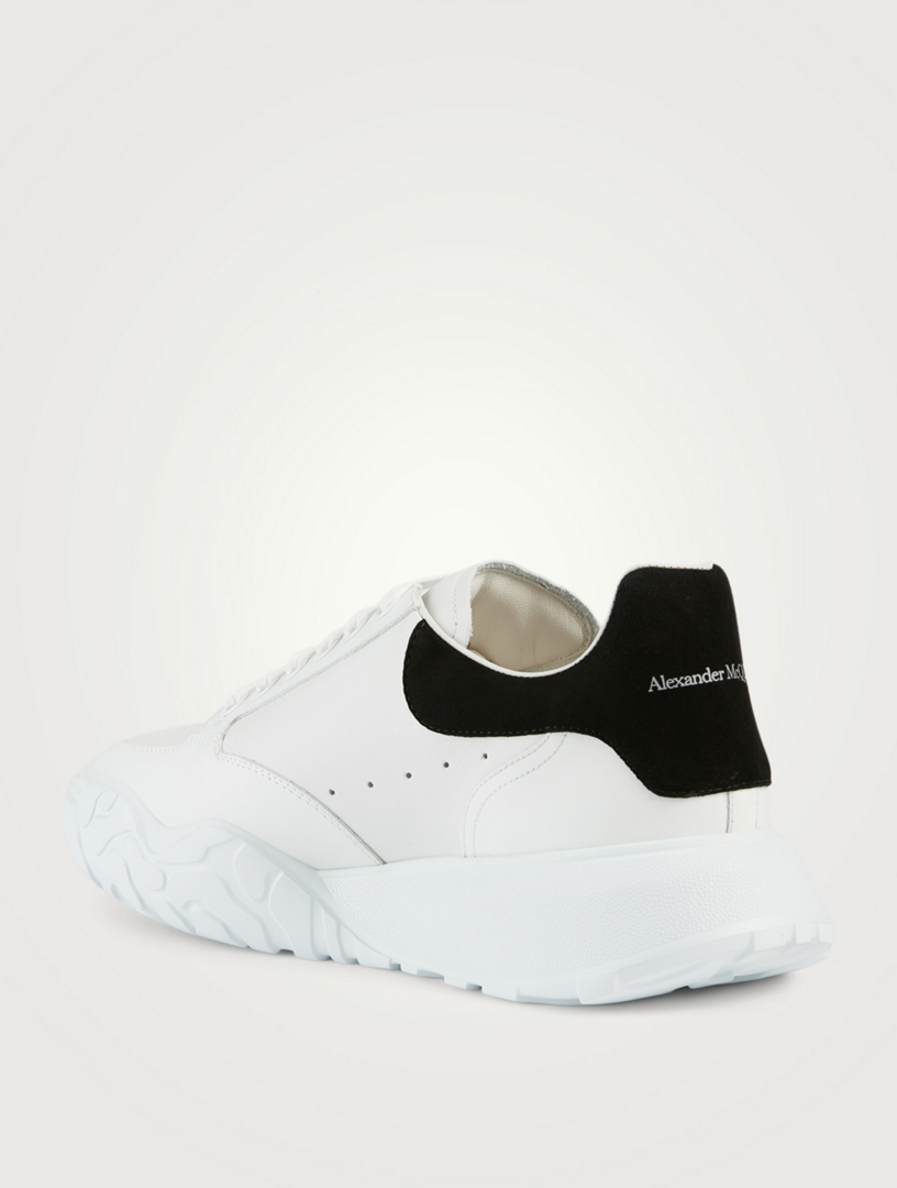 Oversized Leather Court Sneakers