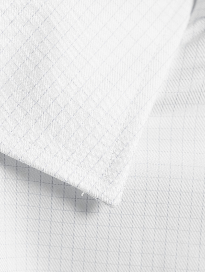 Cotton Shirt Grid Print