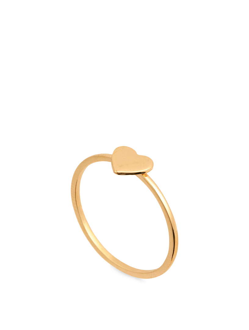 Love Letter 14K Gold Heart Ring