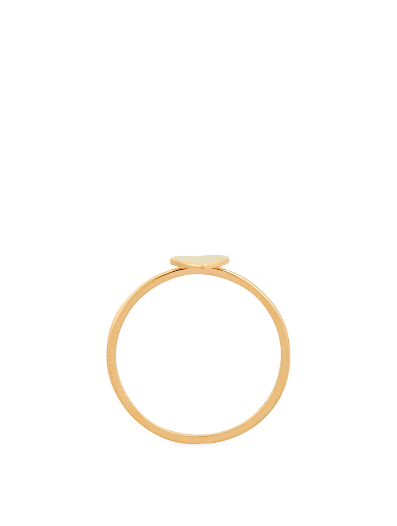 Love Letter 14K Gold Heart Ring