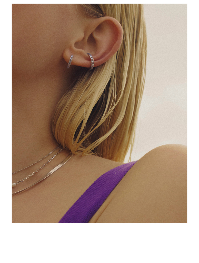 MARIA BLACK Globo Sterling Silver Huggie Hoop Earring | Holt Renfrew