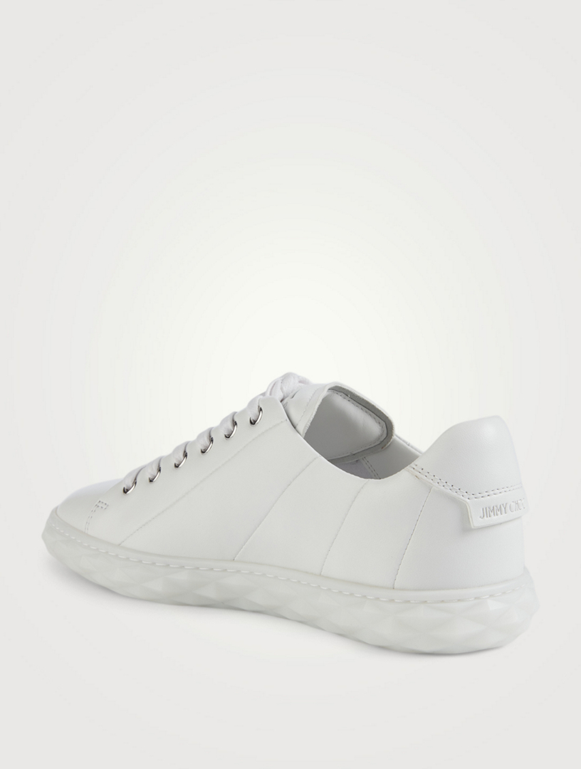 JIMMY CHOO Diamond Light/F Leather Sneakers | Holt Renfrew