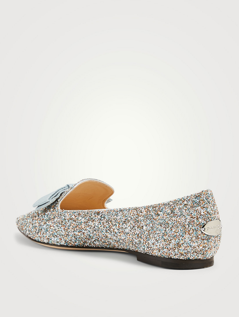 Jimmy choo hot sale sparkle flats