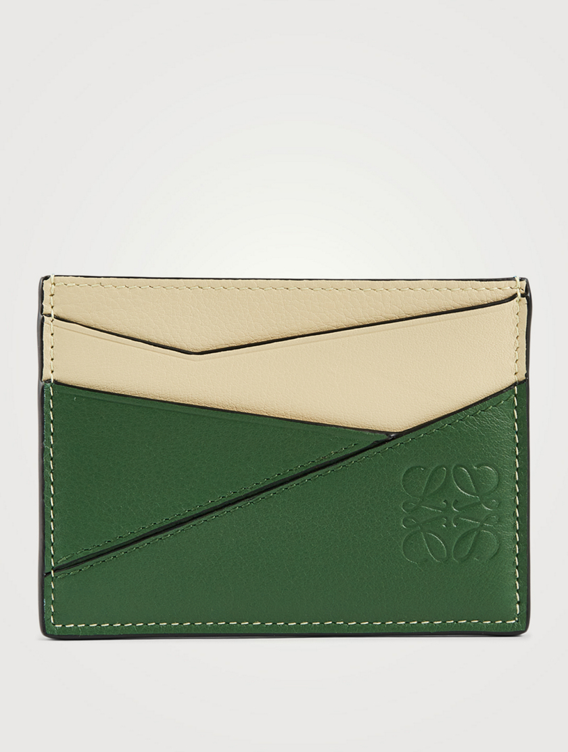 【LOEWE】PUZZLE CARD WALLET LOEWE Puzzle Plain Leather Card Holder | Holt Renfrew