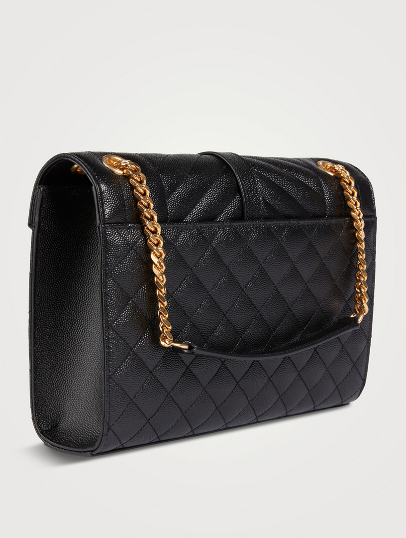 SAINT LAURENT Medium YSL Monogram Leather Envelope Bag | Holt Renfrew