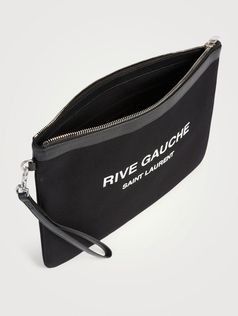 Rive Gauche Canvas Zippered Pouch