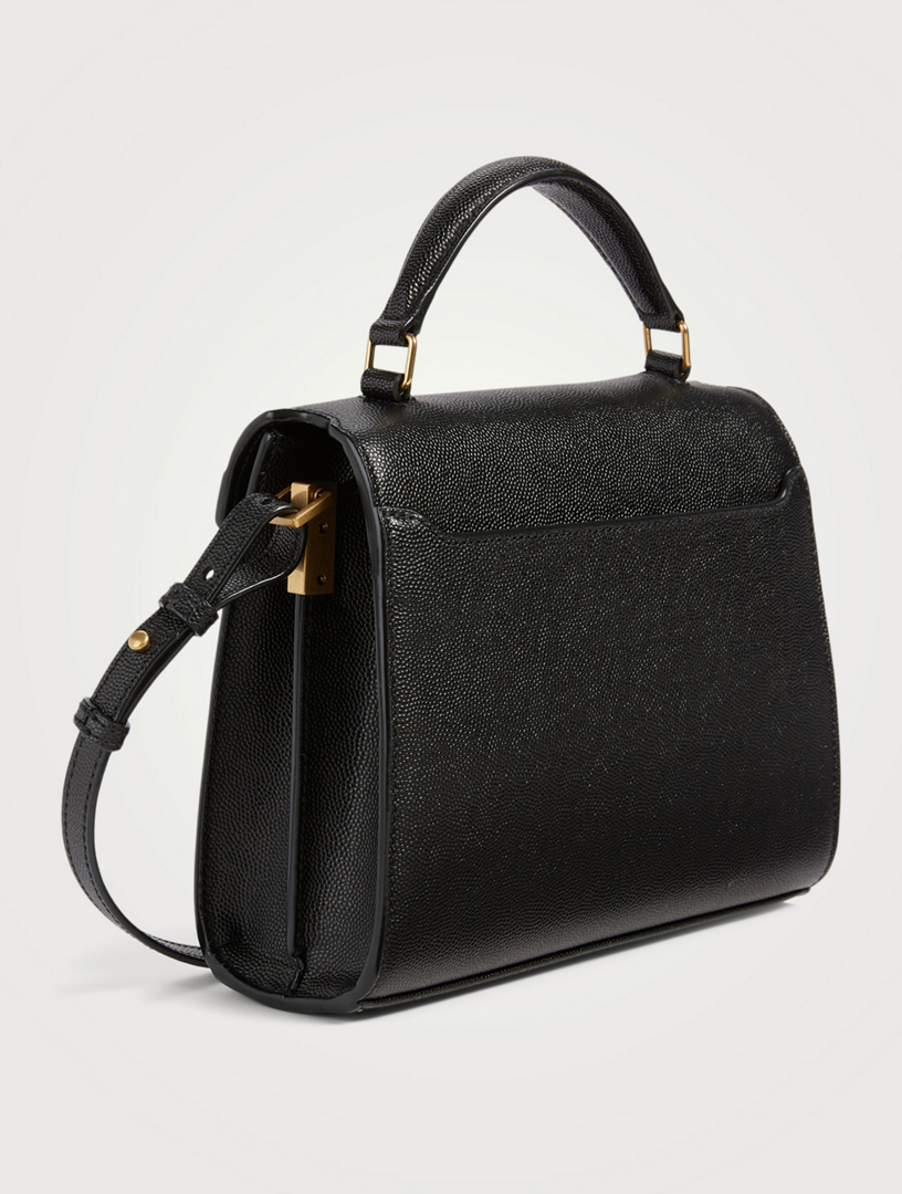 Mini Cassandra YSL Monogram Leather Top Handle Bag