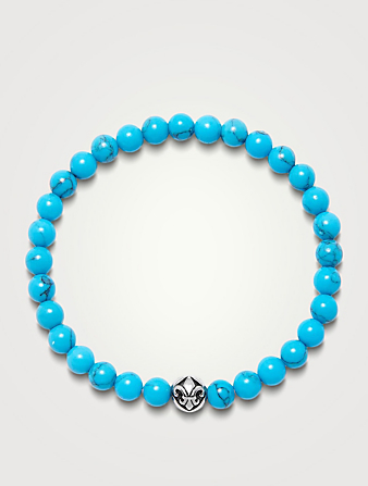 Beaded Bracelet Turquoise And Silver