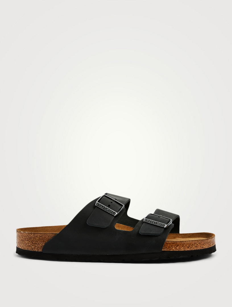 Arizona Soft Footbed Leather Slide Sandals
