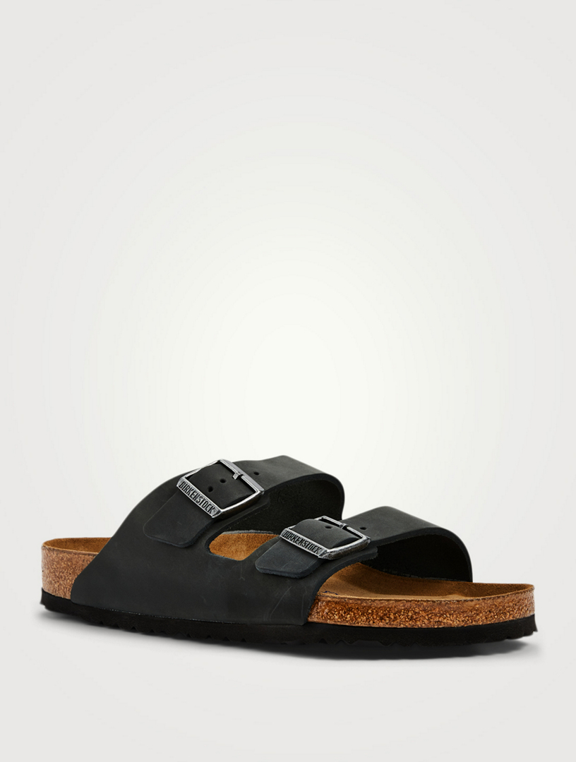 Arizona Soft Footbed Leather Slide Sandals