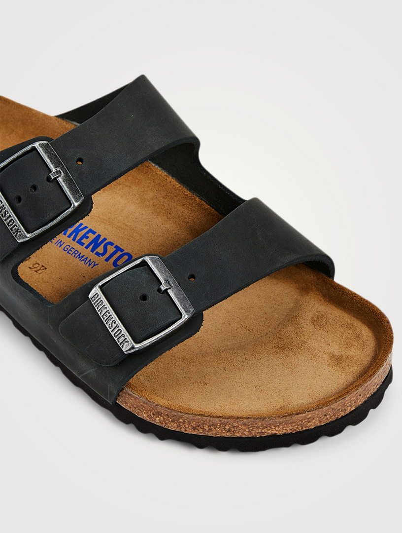 Arizona Soft Footbed Leather Slide Sandals