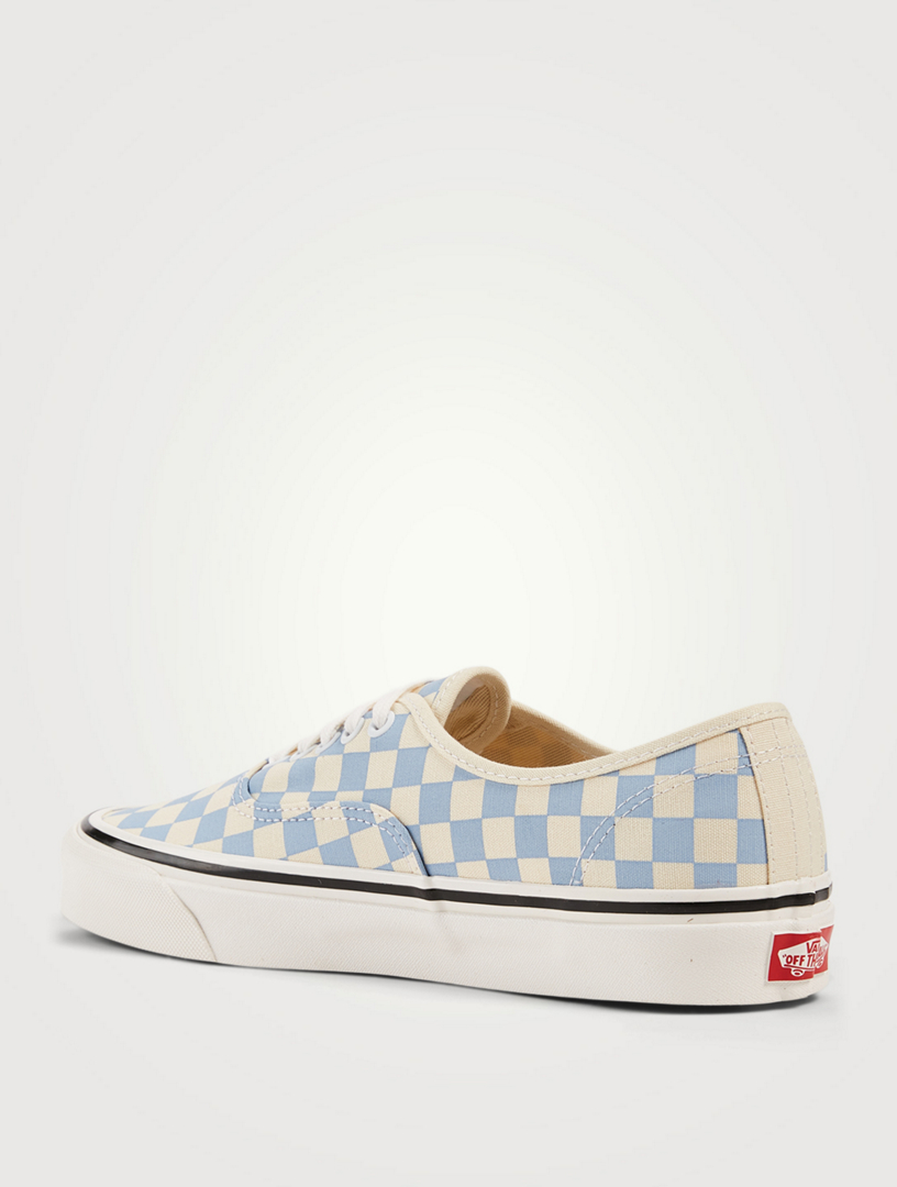 Vans a carreaux online bleu