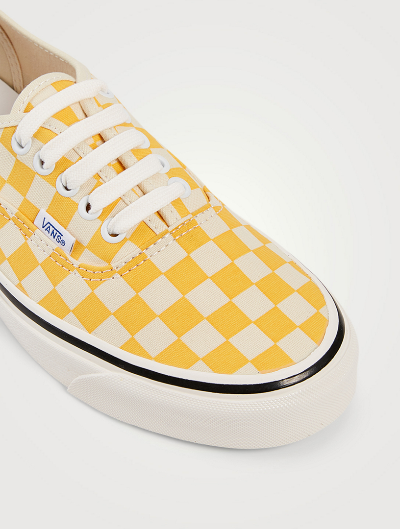 Vans à clearance carreaux jaune