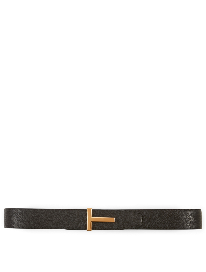 TOM FORD Reversible T-Buckle Leather Belt, Belts