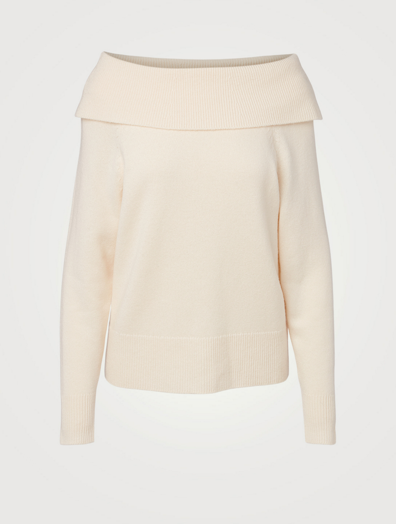 PAIGE Izabella Wool Blend Off The Shoulder Sweater Holt Renfrew