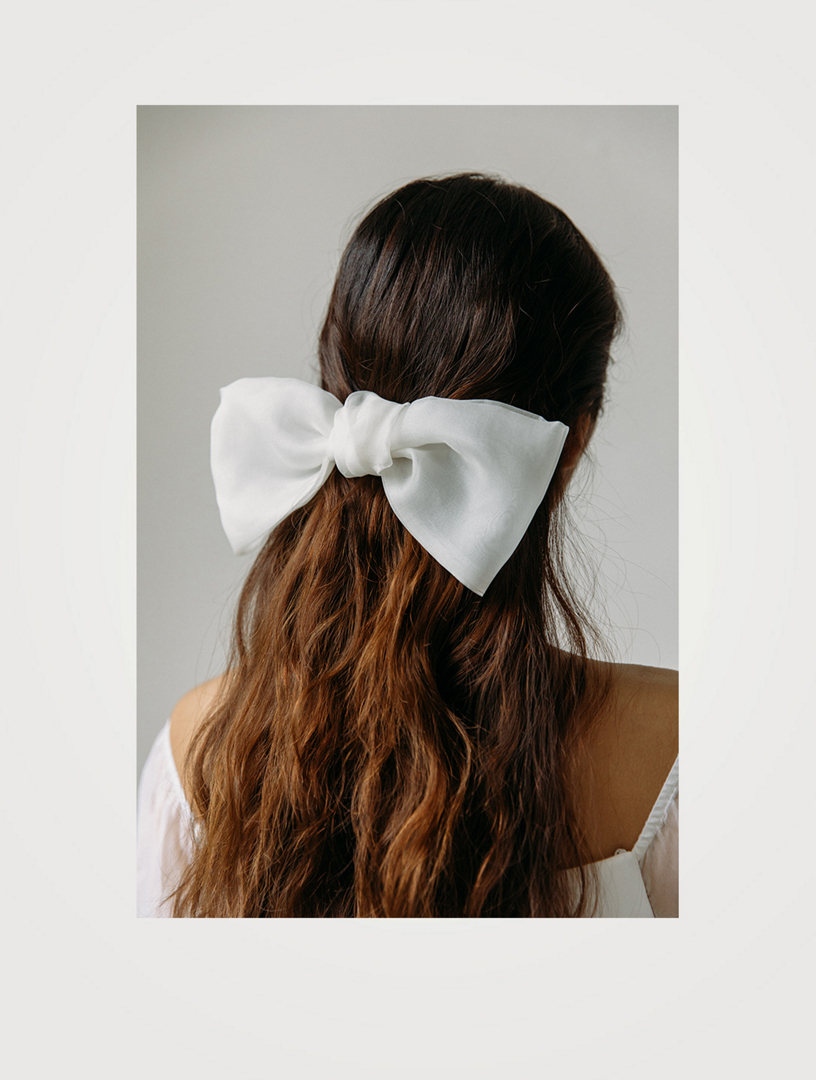 JENNIFER BEHR Silk Organza Bow Barrette | Holt Renfrew display picture 2