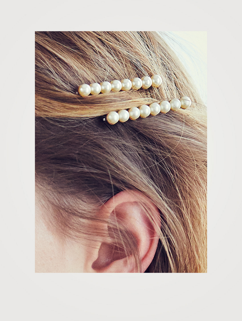 Gracie Swarovski Pearl Bobby Pins