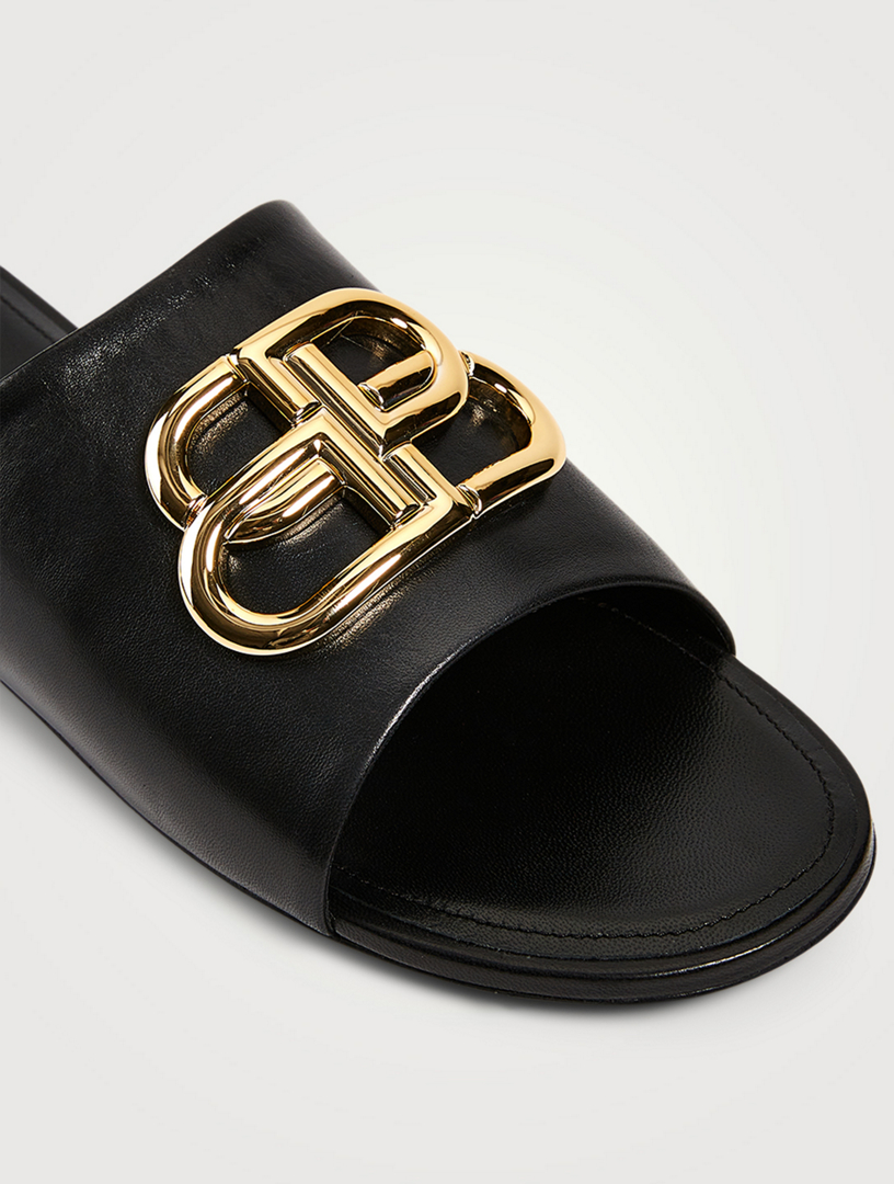 サンダル・ミュール BALENCIAGA OVAL BB SLIDES BALENCIAGA】送料/関税込 OVAL BB SLIDES (BALENCIAGA/サンダル