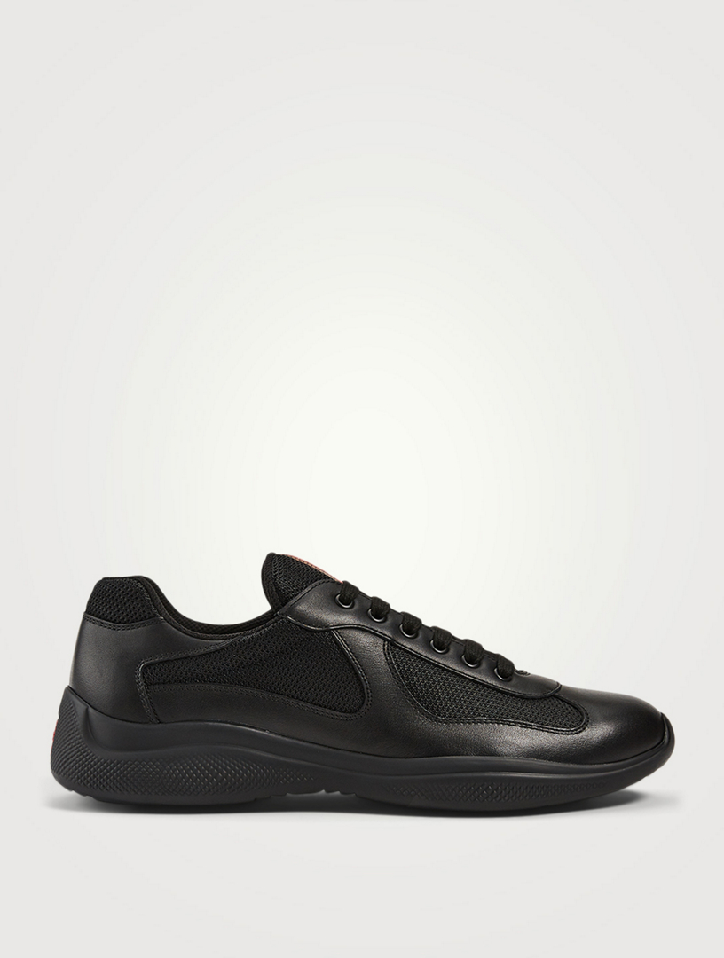 Prada america s cup deals leather and mesh sneakers