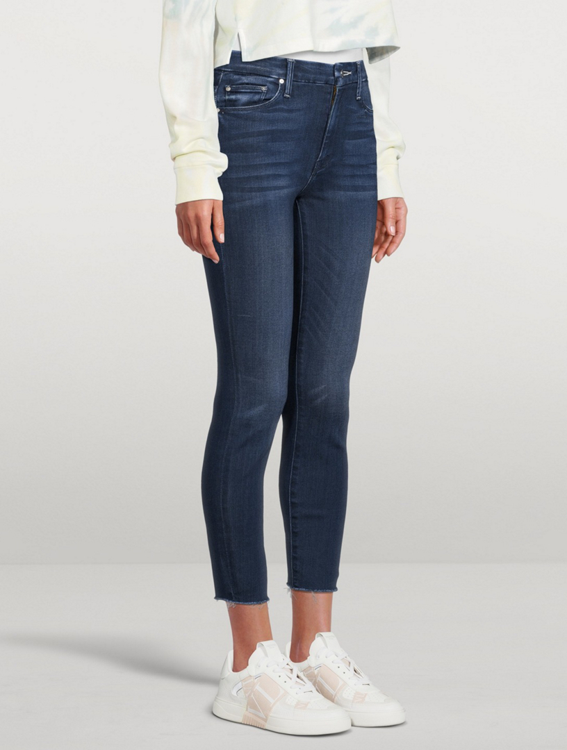 Looker High-Waisted Jeans With Ankle Fray