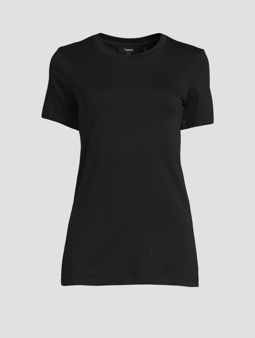 Buy BLACK REGULAR LACE-UP FRONT DETAIL T-SHIRTS for Women Online