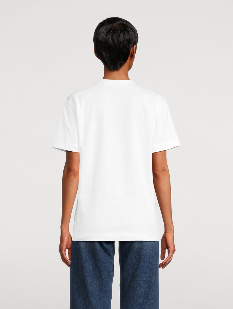 COMME DES GARÇONS PLAY Double Heart T-Shirt | Holt Renfrew