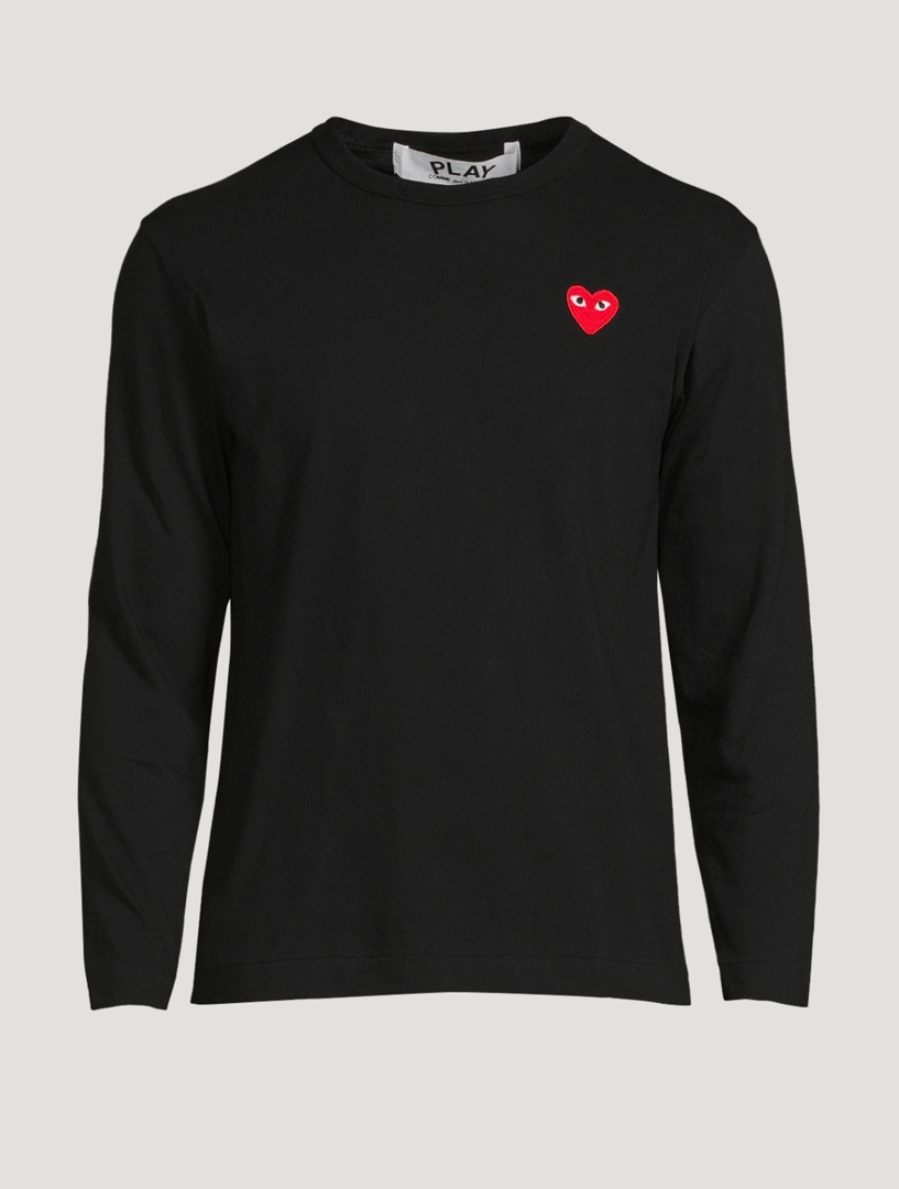 COMME DES GARÇONS PLAY Heart Long Sleeve T-Shirt | Holt Renfrew