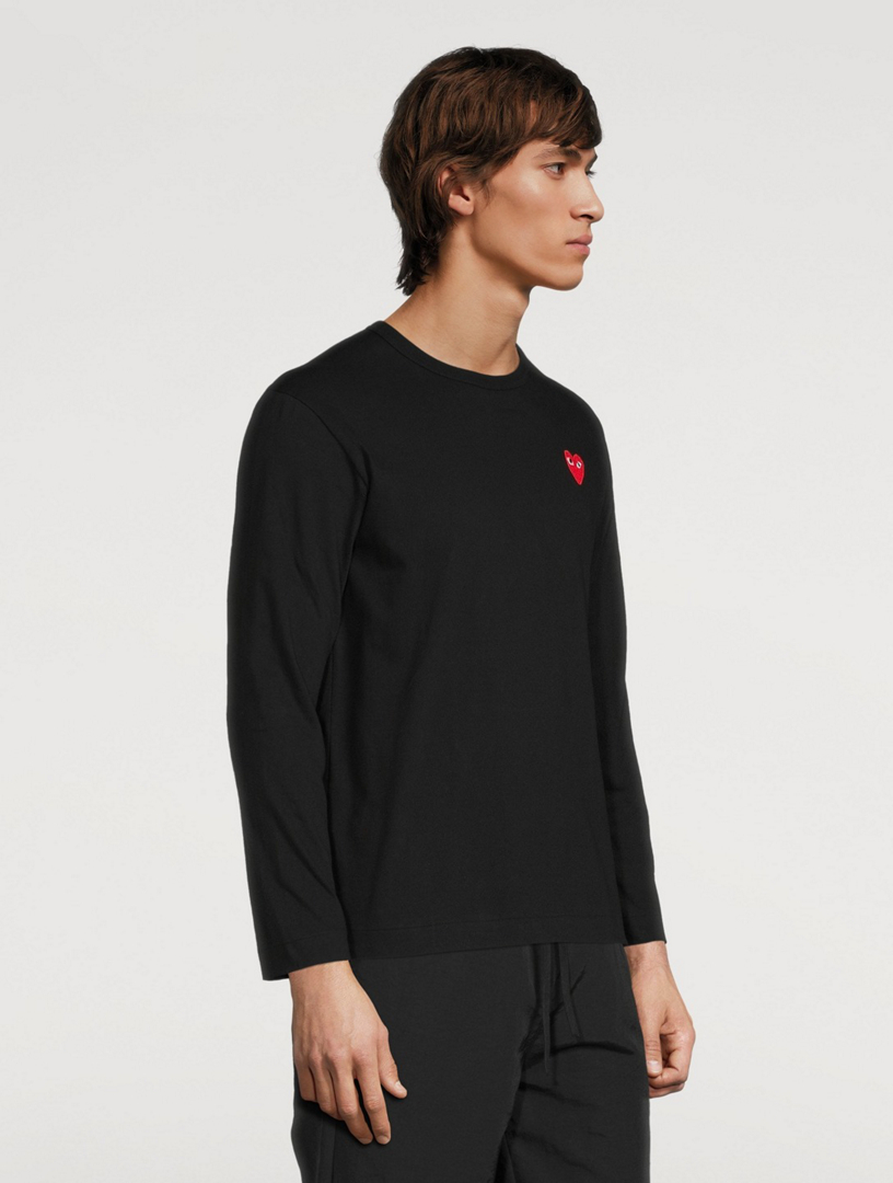 COMME DES GARÇONS PLAY Heart Long Sleeve T-Shirt | Holt Renfrew