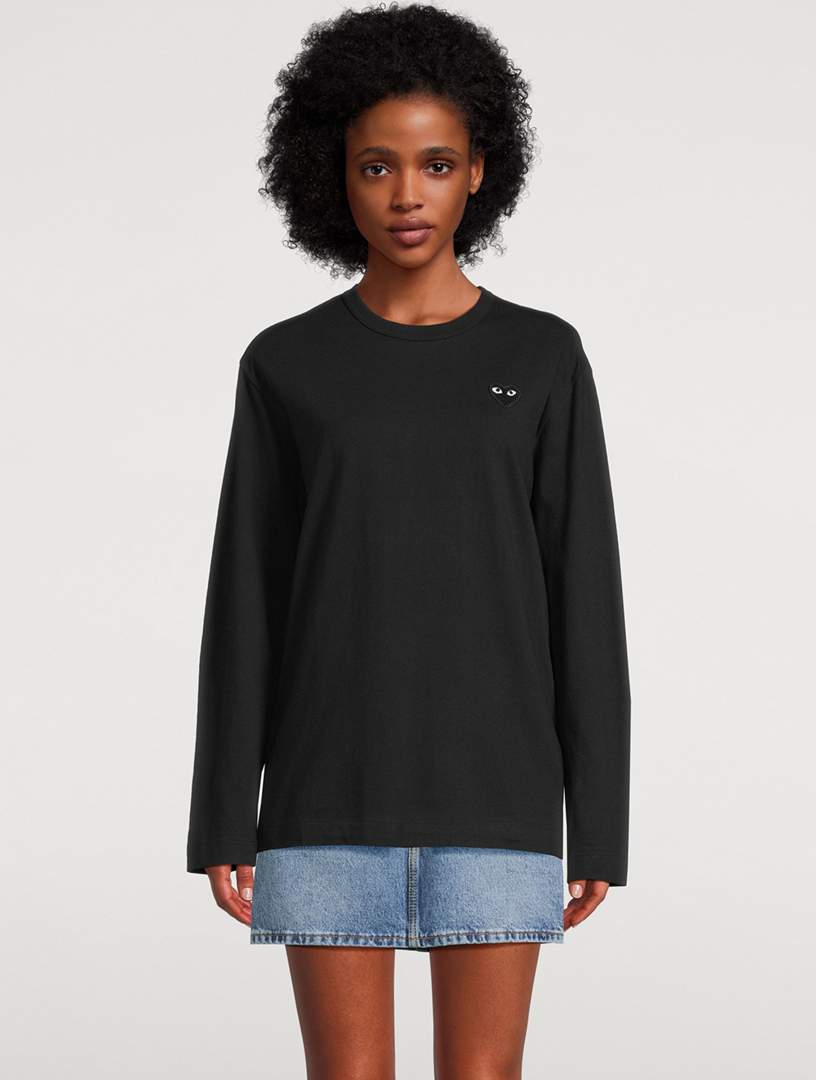COMME DES GARÇONS PLAY Heart Long Sleeve T-Shirt | Holt Renfrew