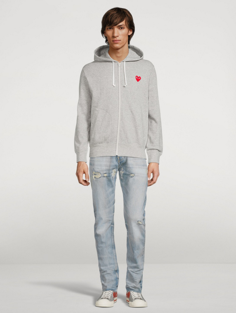 Comme des outlet garcon grey hoodie