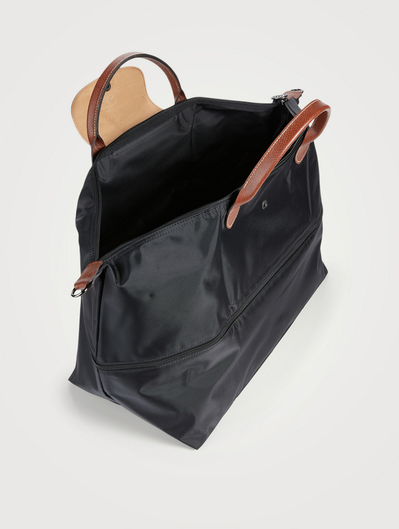 Le Pliage Original Travel bag expandable Black - Recycled canvas