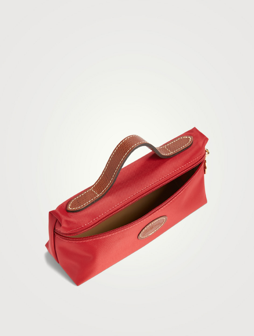 Longchamp Le Pliage Cosmetic Case In Red