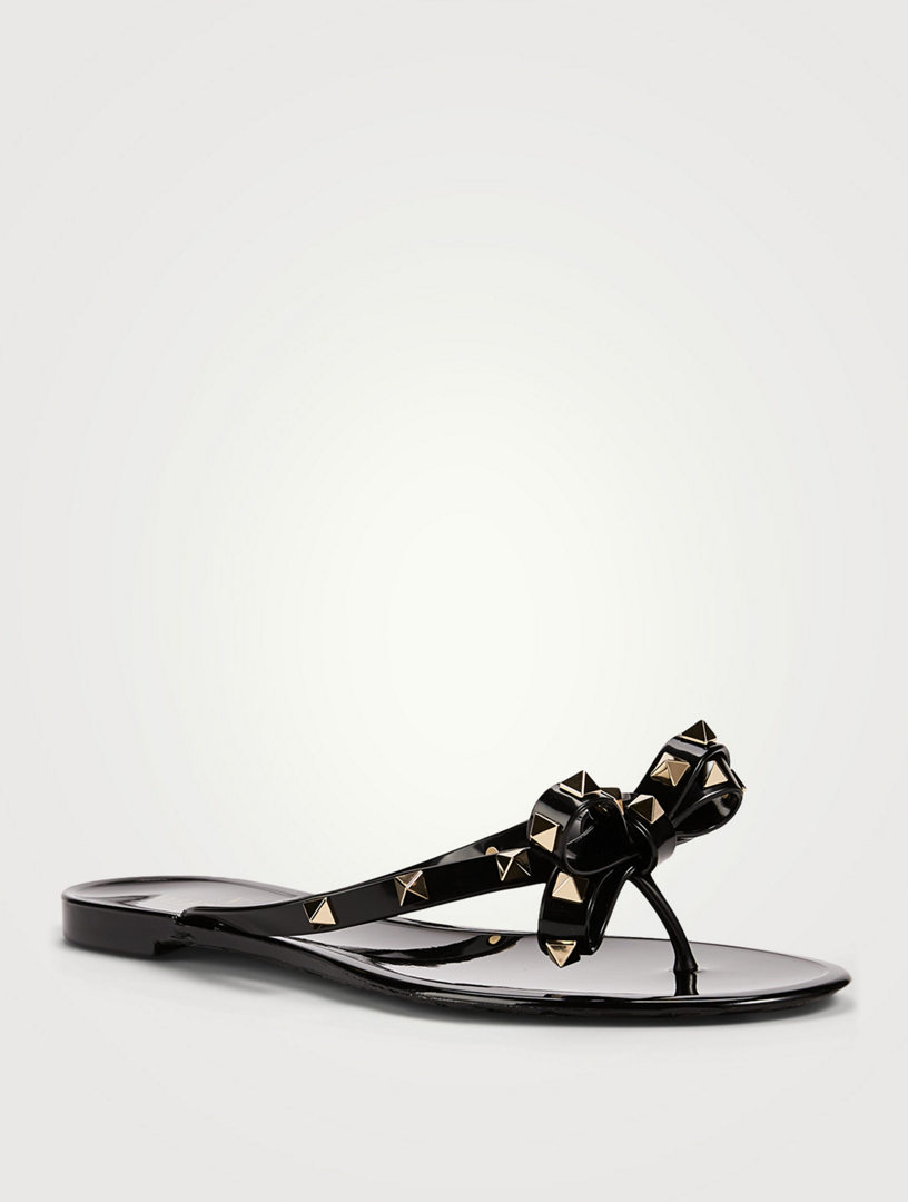 Valentino jelly sandals discount black